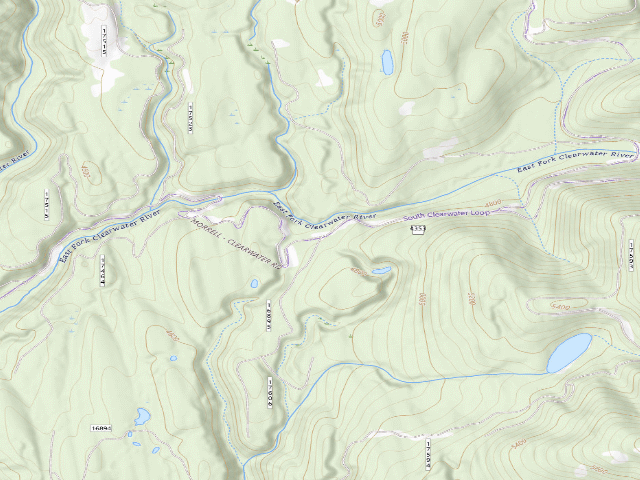 USGS topographic map of Clearwater Loop 06
