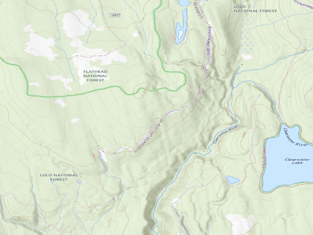 USGS topographic map of Clearwater Loop 08