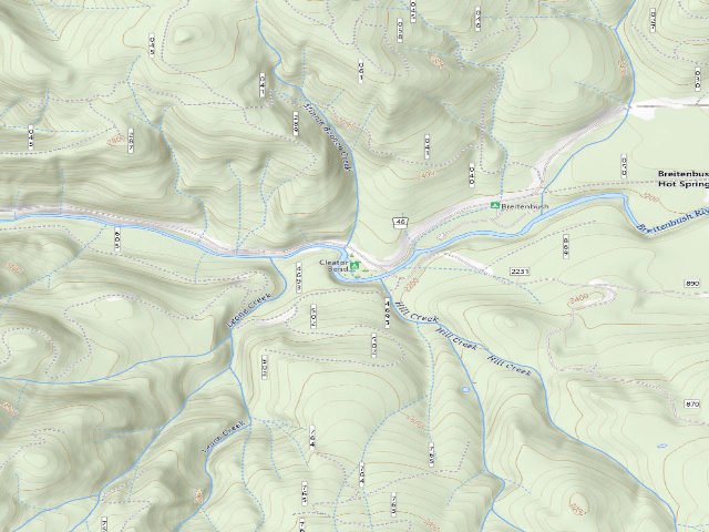 USGS topographic map of Cleator Bend