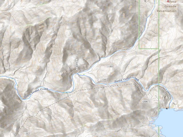 USGS topographic map of Cleveland National Forest