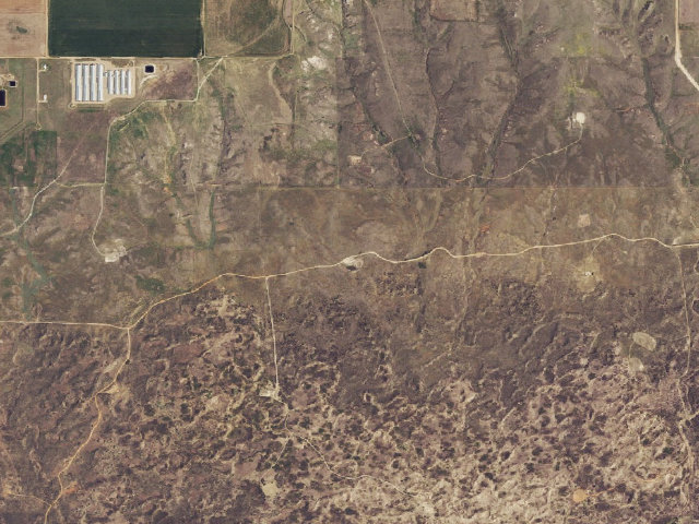 Aerial image of Cliche Camp (Beaver River WMA)