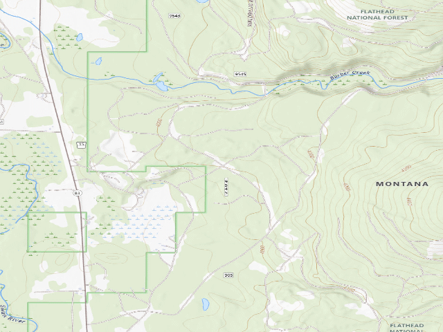 USGS topographic map of Closed Road 41557