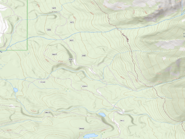 USGS topographic map of Closed Road 905Y