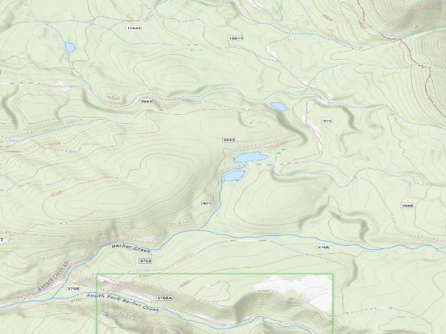USGS topographic map of Closed Road 9665