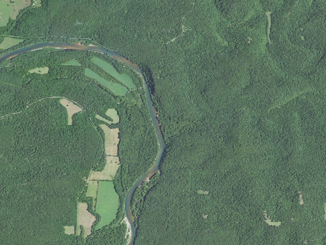 Aerial image of Clubhouse Campground