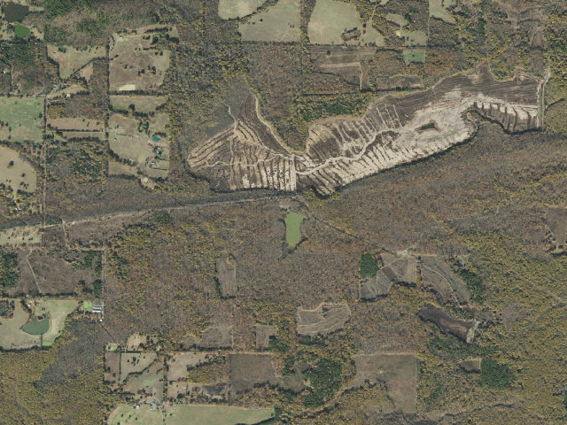 Aerial image of Clubhouse Pond Camping Area