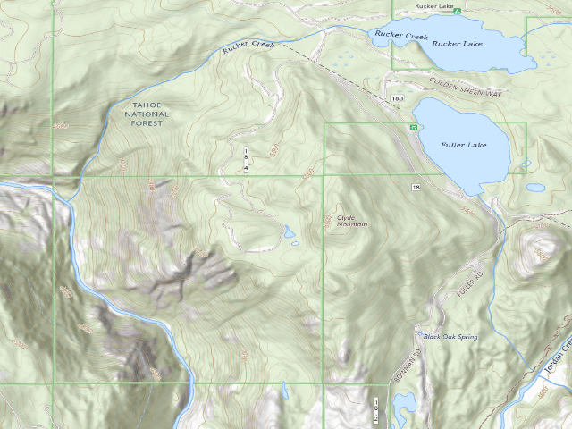 USGS topographic map of Clyde Mountain