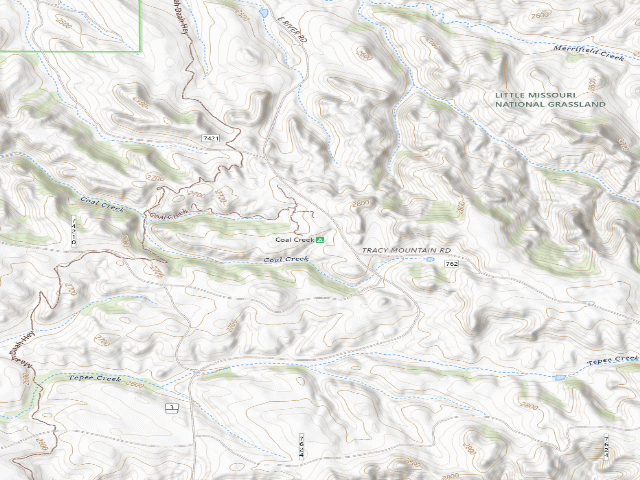 USGS topographic map of Coal Creek