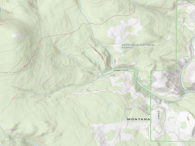 USGS topographic map of Coal Gulch Rd-003