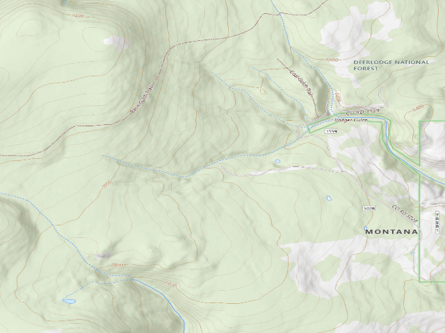 USGS topographic map of Coal Gulch Rd-004