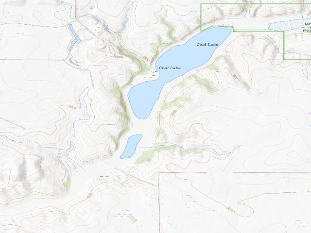 USGS topographic map of Coal Lake WMA (McLean County)