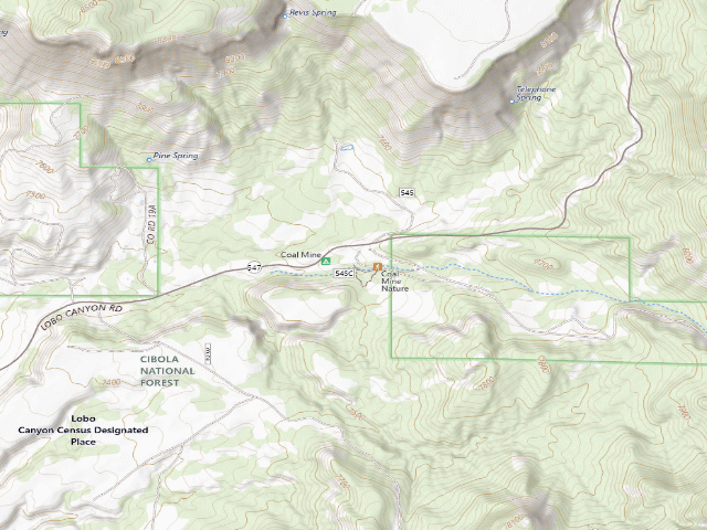 USGS topographic map of Coal Mine Campground