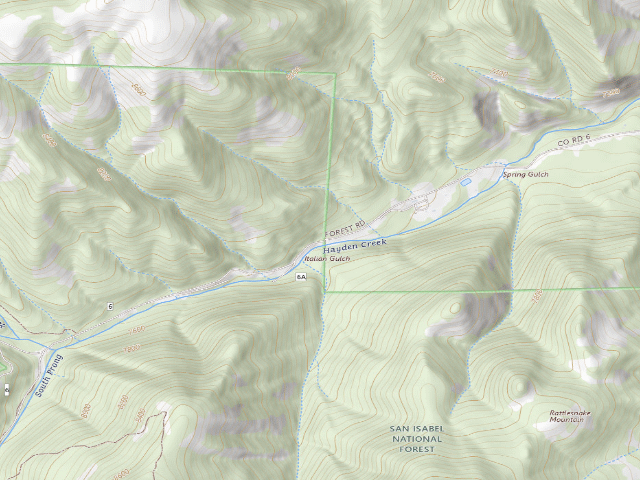 USGS topographic map of Coaldale