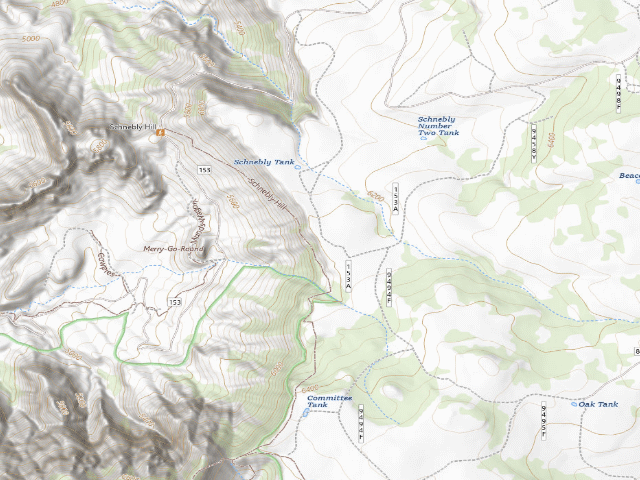 USGS topographic map of Coconino County