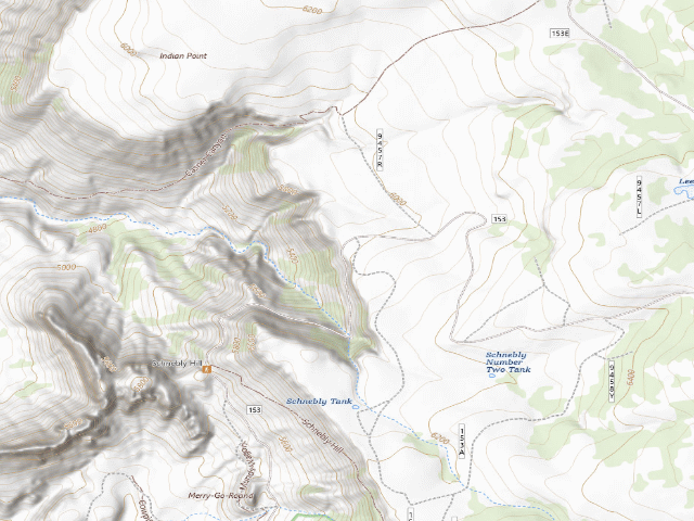 USGS topographic map of Coconino County
