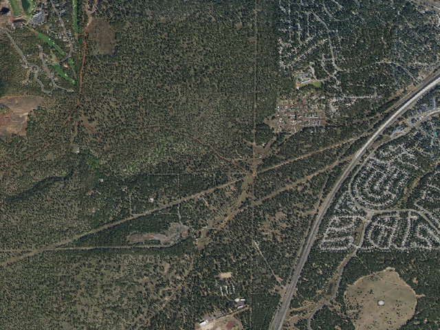 Aerial image of Coconino National Forest