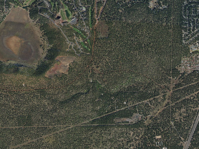 Aerial image of Coconino National Forest