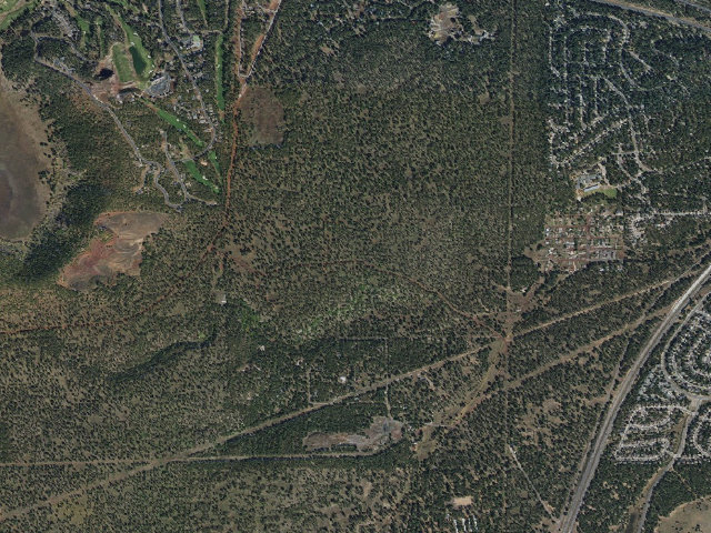 Aerial image of Coconino National Forest