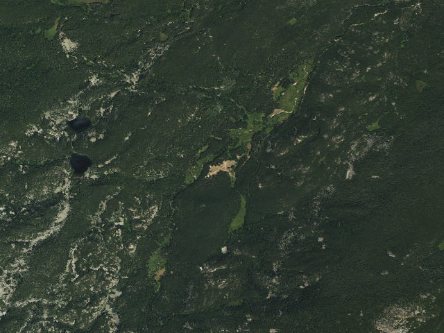 Aerial image of Coffeen Park Campground