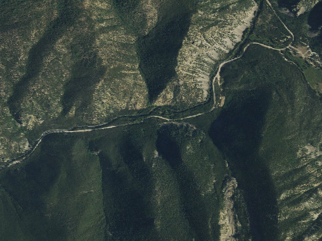Aerial image of Cold Spring Campground