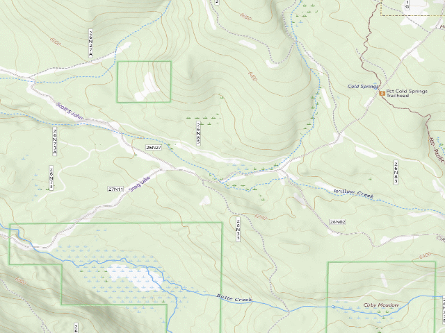 USGS topographic map of Cold Springs