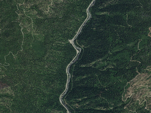 Aerial image of Cold Springs Group Campground