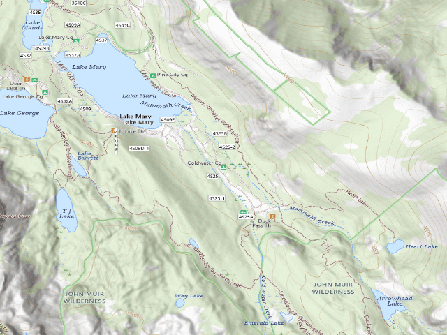 USGS topographic map of Coldwater Cg