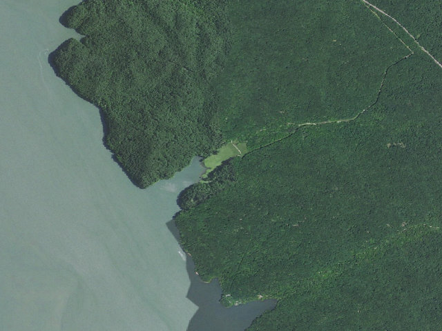 Aerial image of Colson Hollow Group Camp