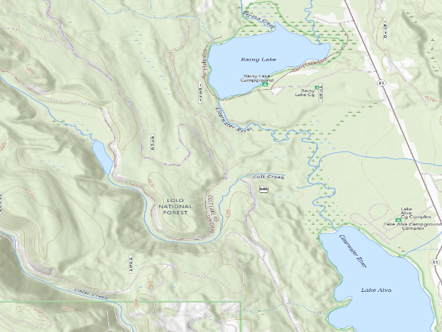 USGS topographic map of Colt Creek 01