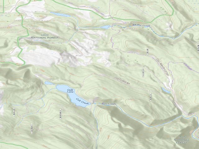 USGS topographic map of Colt Creek 02