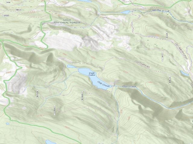 USGS topographic map of Colt Creek 03