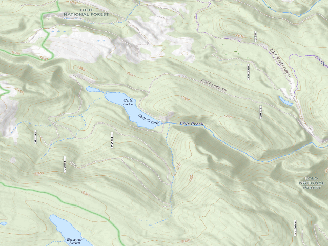USGS topographic map of Colt Creek 04