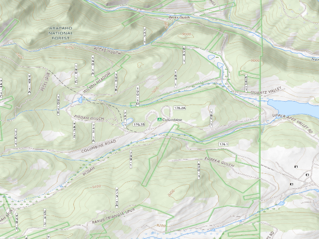 USGS topographic map of Columbine