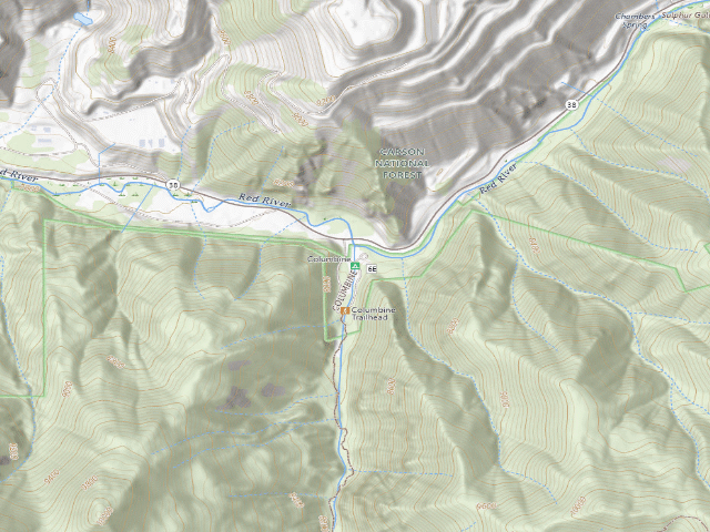 USGS topographic map of Columbine