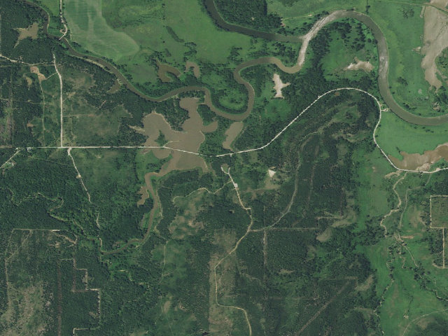 Aerial image of Compound camp (Hulah WMA)