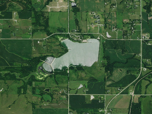 Aerial image of Conestoga Lake SRA