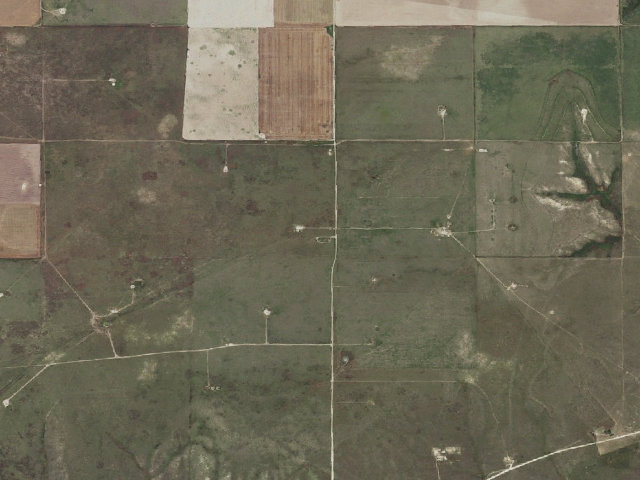 Aerial image of Conestoga Trailhead (Cimarron National Grassland)