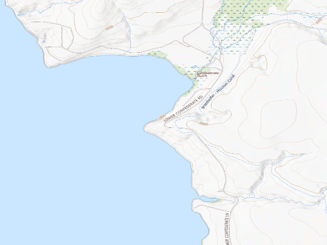 USGS topographic map of Confederate Campground