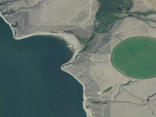 Aerial image of Confederate Campground
