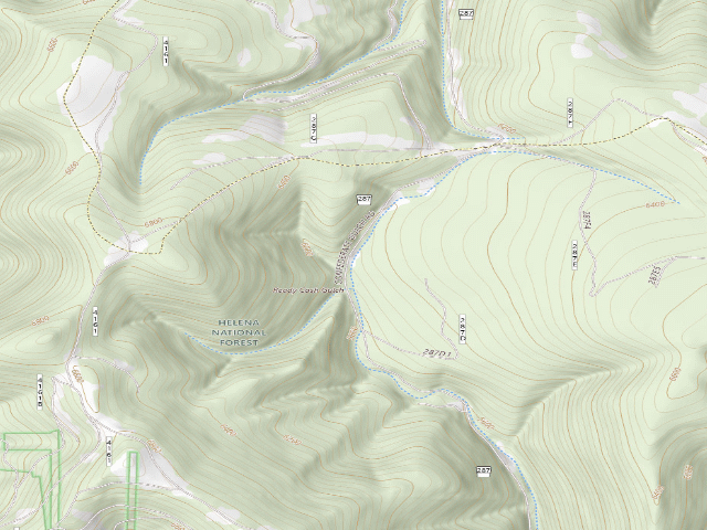 USGS topographic map of Confederate Rd 287 011
