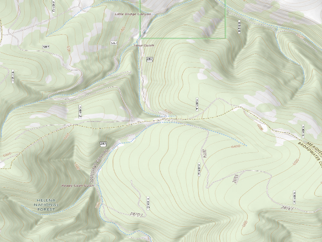 USGS topographic map of Confederate Rd 287 013