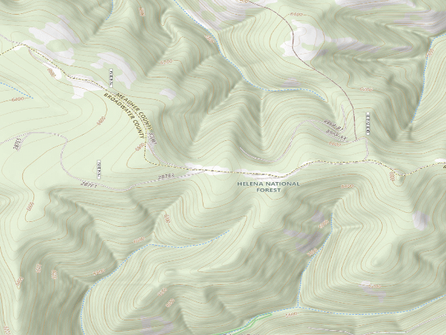 USGS topographic map of Confederate Rd 287 E1 017