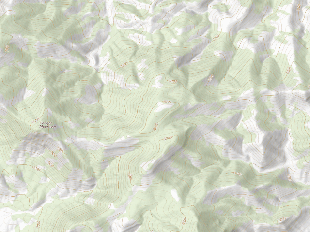 USGS topographic map of Conger Mountain