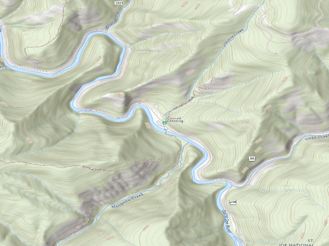 USGS topographic map of Conrad Crossing