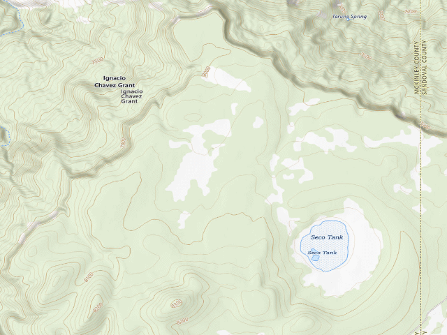 USGS topographic map of Continental Divide National Scenic Trail