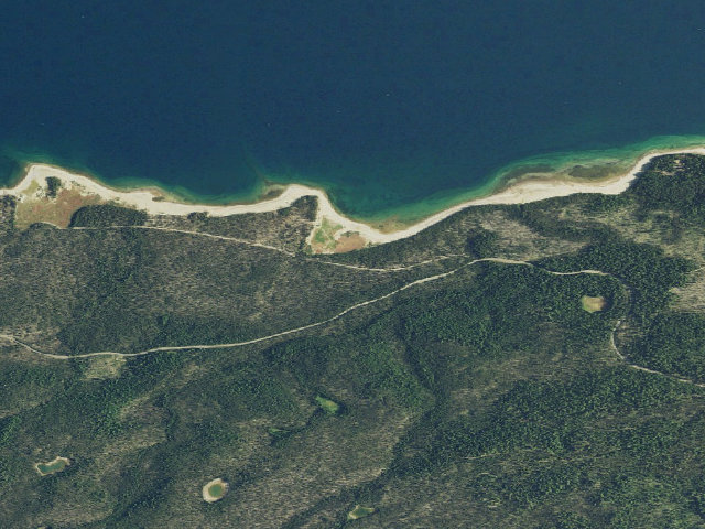 Aerial image of Contorta Flat