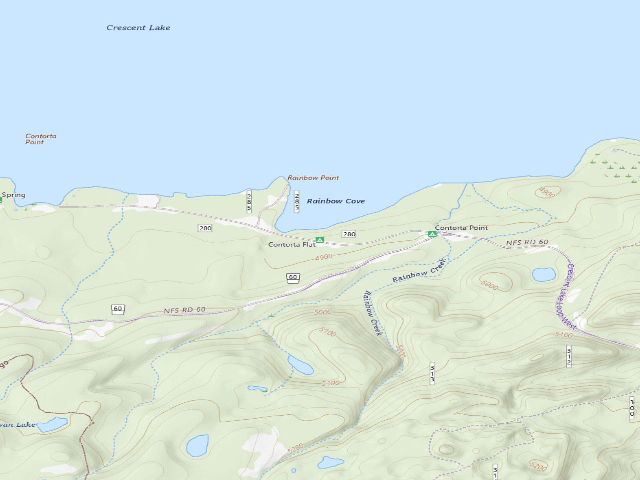 USGS topographic map of Contorta Flat