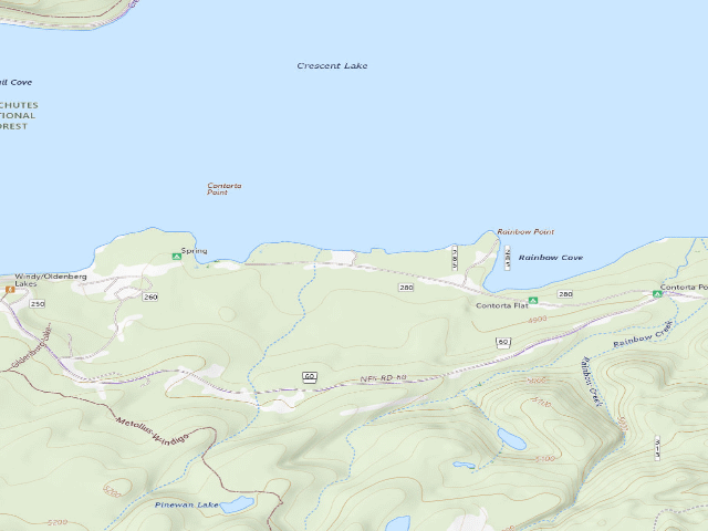 USGS topographic map of Contorta Point