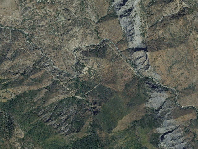 Aerial image of Convict Flat Campground