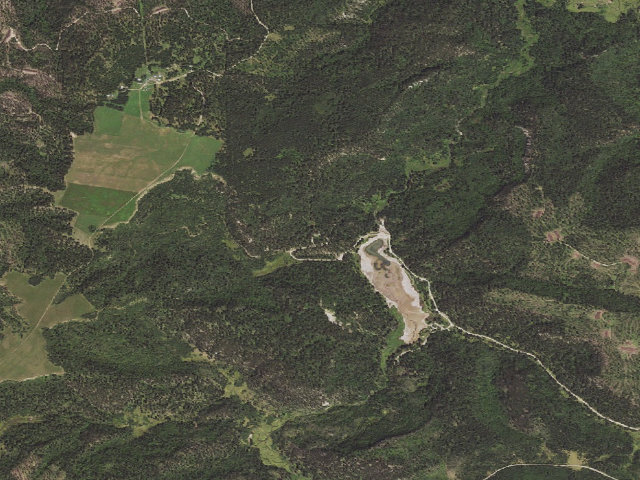 Aerial image of Cook Lake